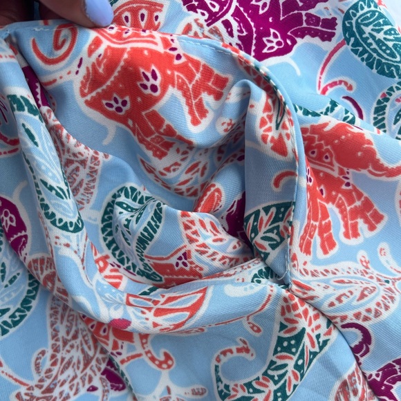 Peach Love California Paisley Elephant Dress - Picture 5 of 6